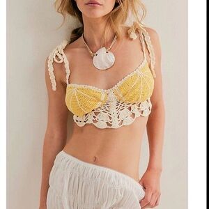 NWOT Free People Sweet On You Crochet Bra Sz XS